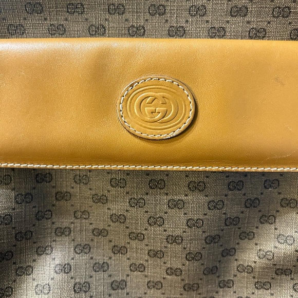 Gucci Round Canteen Crossbody Bag Vintage Rare Micro GG Circle Messenger XL - Picture 15 of 17